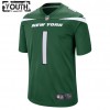 Kinder New York Jets Trikot Zach Wilson 1 Nike Grün 2021 NFL Draft